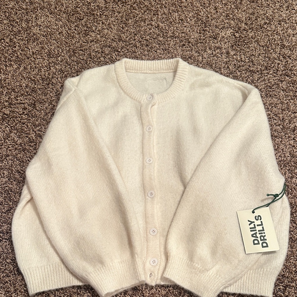 Daily Drills Cream Sweater